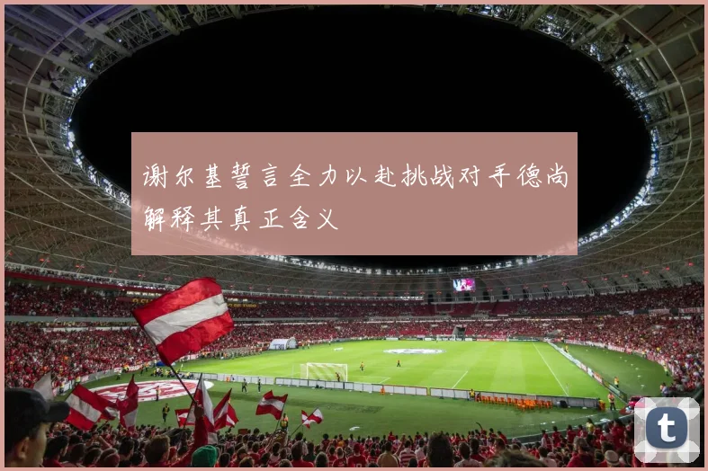谢尔基誓言全力以赴挑战对手德尚解释其真正含义